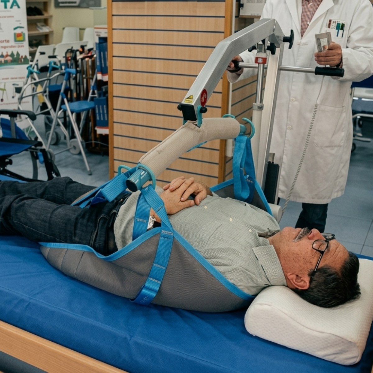 Arnés de elevación Forta acolchado para grúas de transferencia